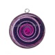 Pendentif Cabochon Argent - spirale