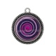 Pendentif Cabochon Argent - spirale