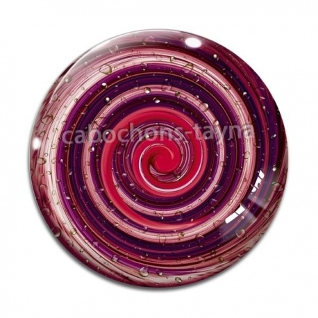 Cabochon Verre - spirale