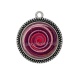 Pendentif Cabochon Argent - spirale