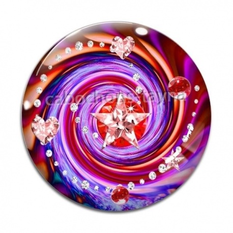 Cabochon Verre - spirale