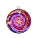 Pendentif Cabochon Argent - spirale