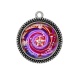 Pendentif Cabochon Argent - spirale