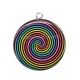 Pendentif Cabochon Argent - spirale