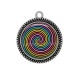 Pendentif Cabochon Argent - spirale