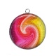 Pendentif Cabochon Argent - spirale