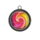 Pendentif Cabochon Argent - spirale