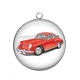 Pendentif Cabochon Argent - voiture