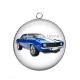 Pendentif Cabochon Argent - voiture