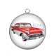 Pendentif Cabochon Argent - voiture