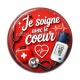Cabochon Résine - je soigne avec le coeur