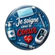Cabochon Verre - je soigne avec le coeur