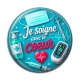 Cabochon Résine - je soigne avec le coeur