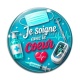 Cabochon Verre - je soigne avec le coeur