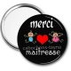 Miroir de poche - merci maîtresse