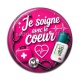 Cabochon Résine - je soigne avec le coeur