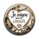 Cabochon Résine - je soigne avec le coeur