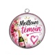 Pendentif Cabochon Argent - meilleure témoin