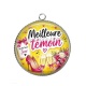 Pendentif Cabochon Argent - meilleure témoin