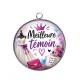 Pendentif Cabochon Argent - meilleure témoin