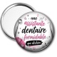 Miroir de poche - une assistante dentaire formidable qui déchire
