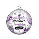 Pendentif Cabochon Argent - une assistante dentaire formidable qui déchire