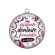 Pendentif Cabochon Argent - une assistante dentaire formidable qui déchire