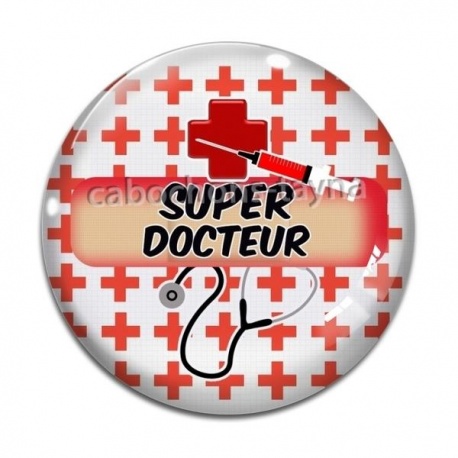 Cabochon Verre - super docteur