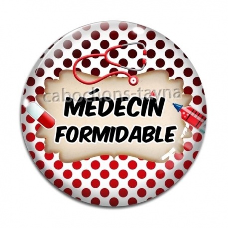 Cabochon Verre - médecin formidable