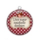 Pendentif Cabochon Argent - une super assistante dentaire