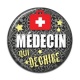 Cabochon Résine - médecin qui déchire