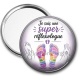 Miroir de poche - je suis une super réflexologue
