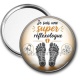 Miroir de poche - je suis une super réflexologue