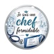 Cabochon Verre - je suis une chef formidable
