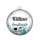 Pendentif Cabochon Argent -  Anesthésiste