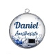 Pendentif Cabochon Argent -  Anesthésiste