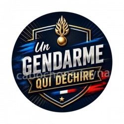 un gendarme qui déchire