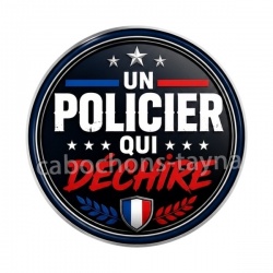 un policier qui déchire