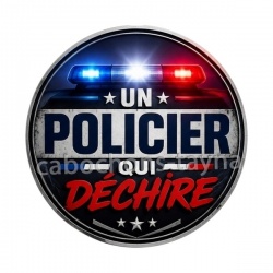 un policier qui déchire