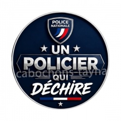 un policier qui déchire
