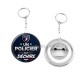 Porte clés décapsuleur - un policier qui déchire