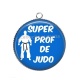 Pendentif Cabochon Argent - super prof de judo