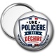 Miroir de poche - une policière qui déchire