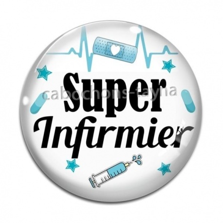 Cabochon Verre - super infirmier