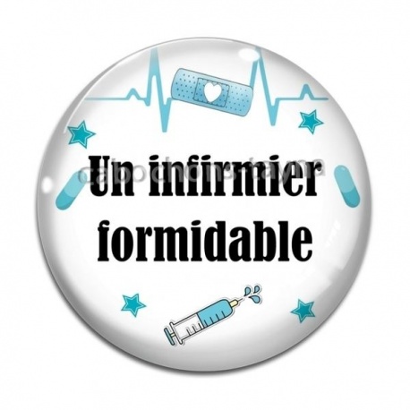 Cabochon Verre - un infirmier formidable