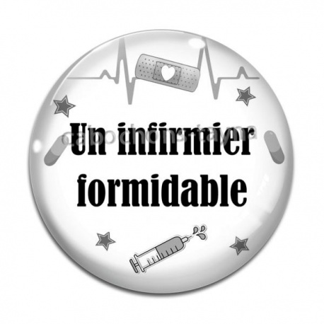 Cabochon Verre - un infirmier formidable