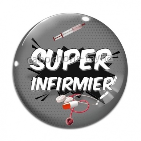 Cabochon Verre - super infirmier