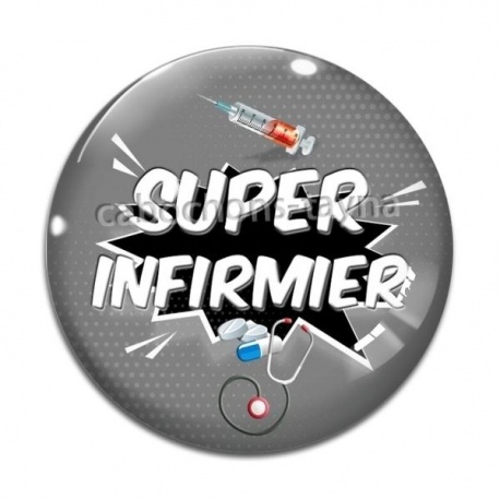Cabochon Verre - super infirmier