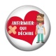 Cabochon Résine - infirmier qui déchire