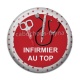Cabochon Résine - infirmier au top